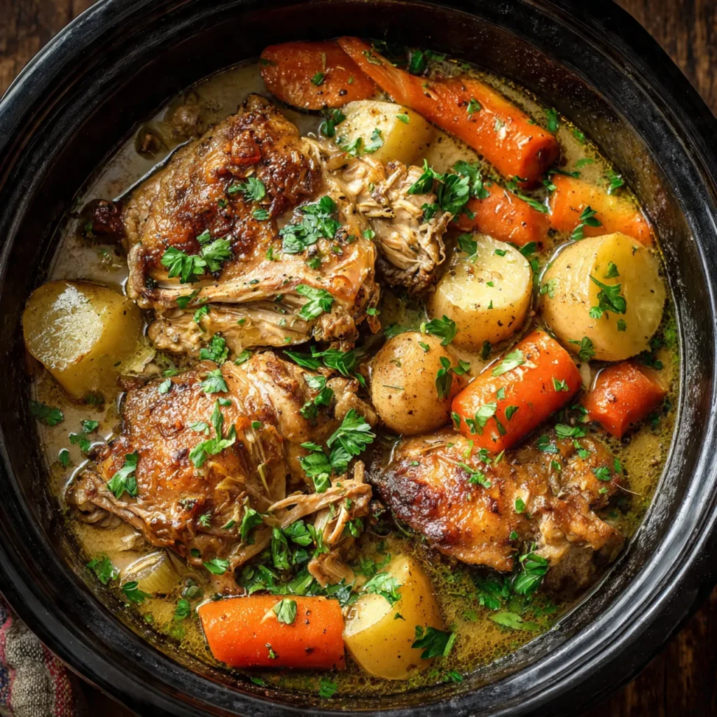 Crockpot Chicken Thigh Pot Roast