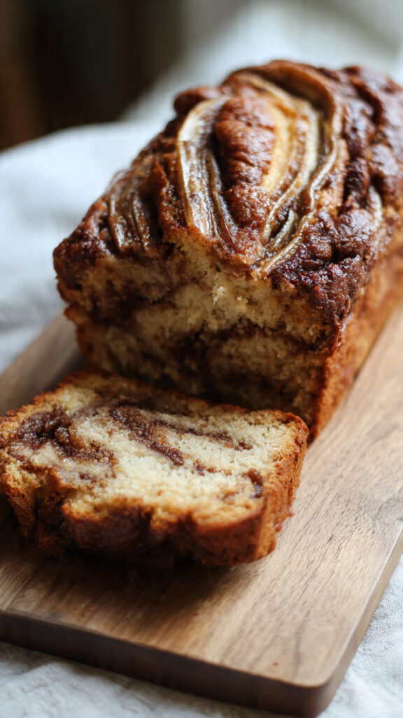 Homemade Cinnamon Swirl Banana Bread – Perfect for Brunch!