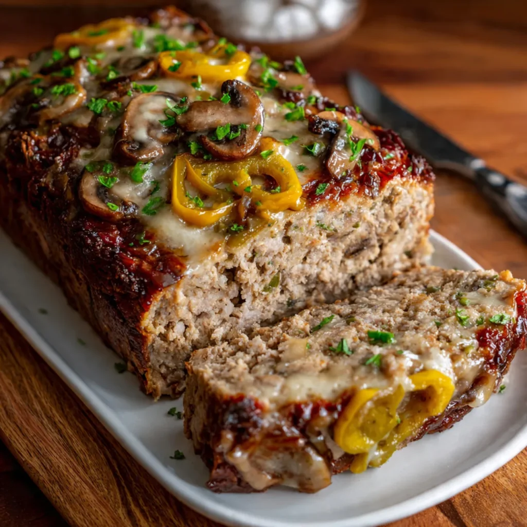 Philly Cheesesteak Meatloaf