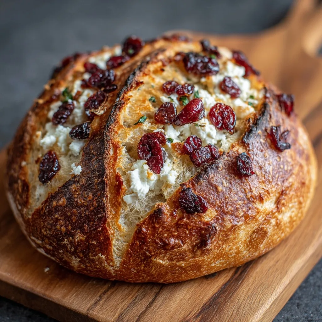 Cranberry & Goat Cheese Sourdough Bread