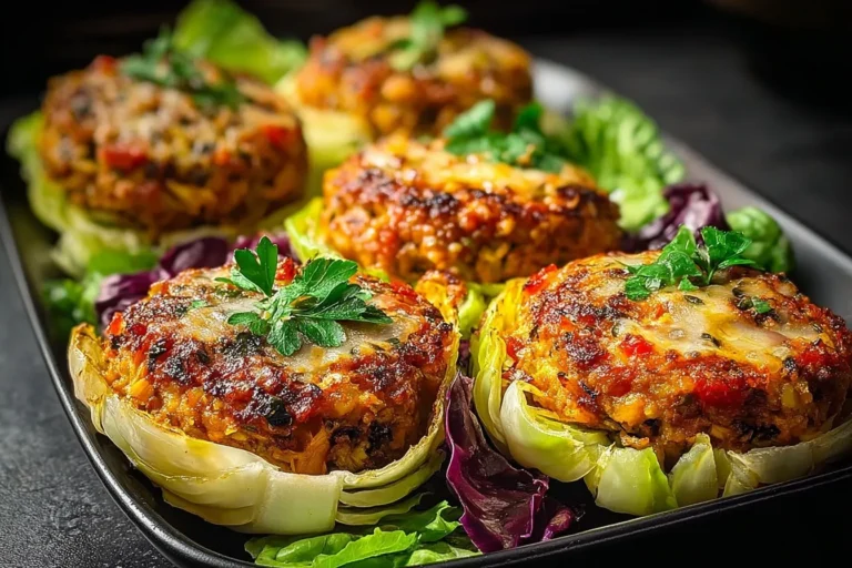 Oven-Baked Cabbage Burgers