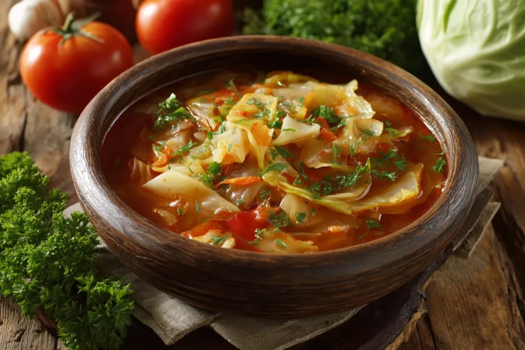 Homemade Cabbage Vegetable Soup