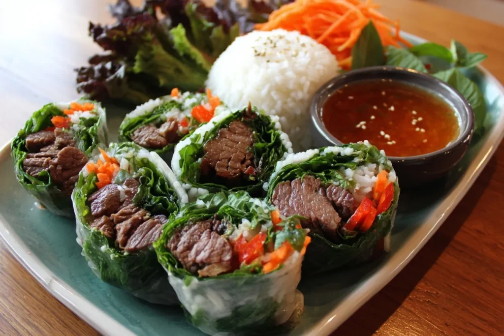Beef Rolls with Thai Basil and Bold Thai Spices
