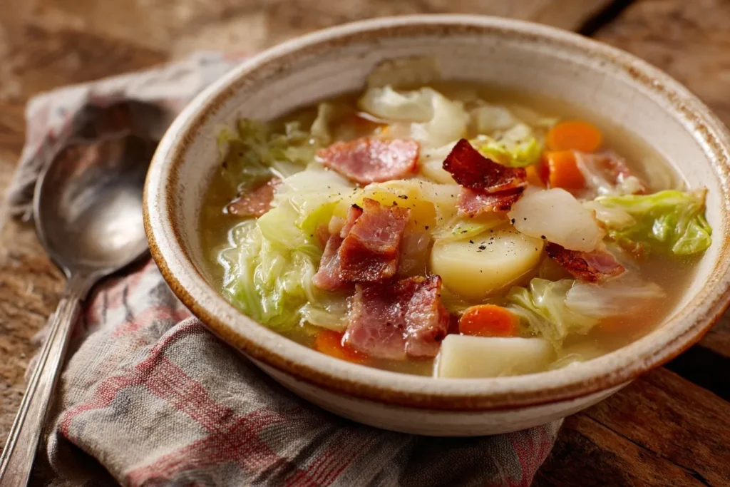 Classic Irish-Style Bacon, Cabbage, and Potato Soup