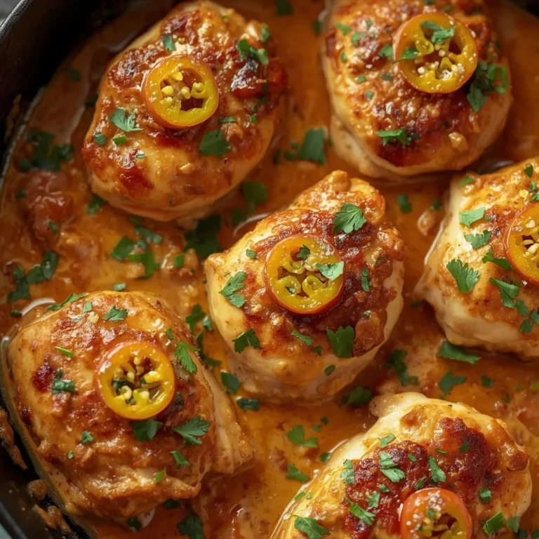 Creamy Pepperoncini Chicken Skillet