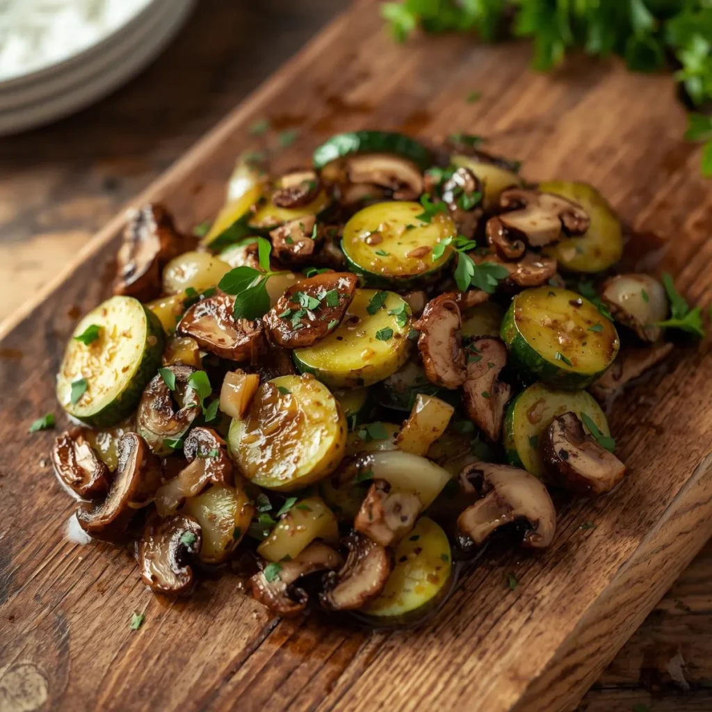 Easy Sautéed Zucchini, Mushrooms, and Onions