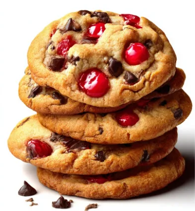 Maraschino Cherry Chocolate Chip Cookies